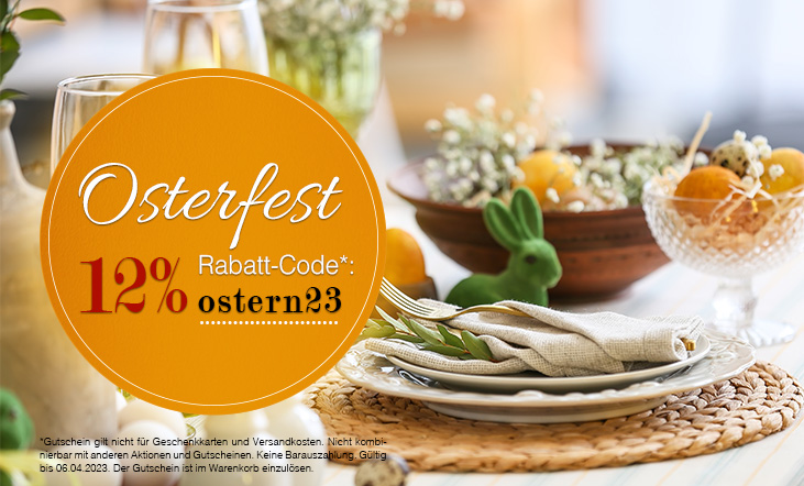Osterfest 12% Rabatt