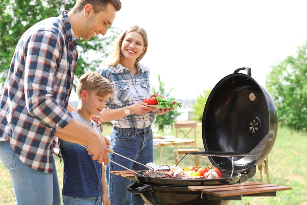 Grillen mit der Familie